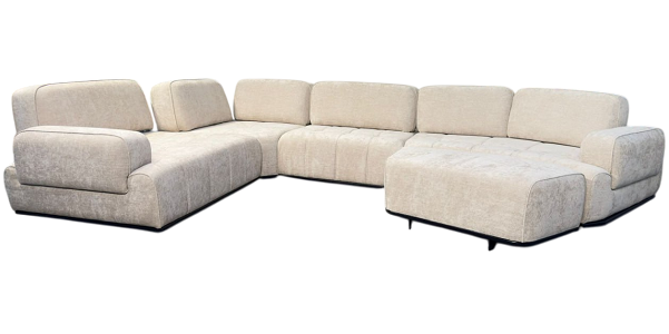 Диван в ткани Бьюти крем